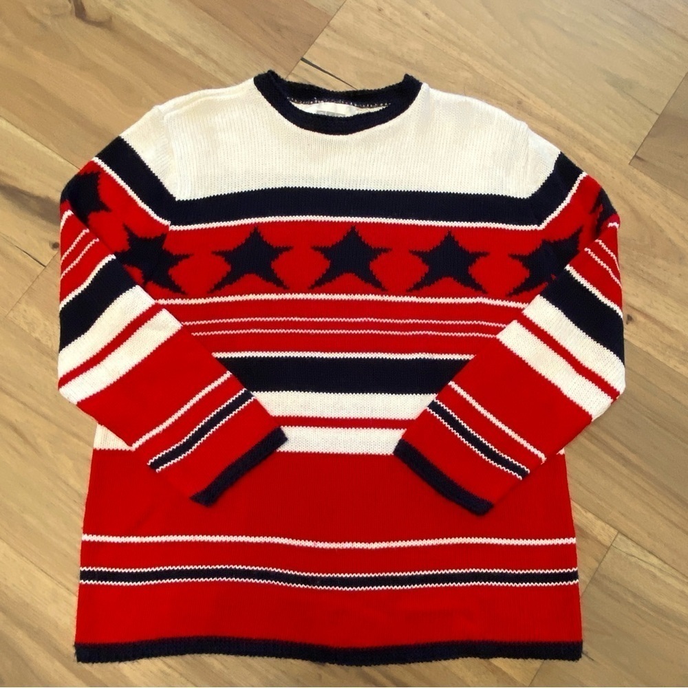 Vintage Cricket Lane Collection Patriotic Crew Neck Sweater 4th of July USA - Picture 3 of 11